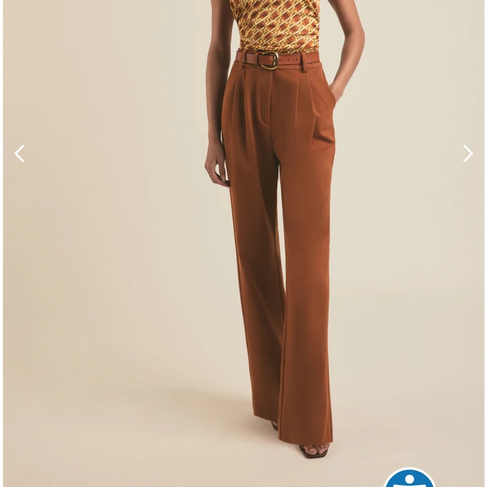 Favorite Daughter Brown High-Waisted Trousers